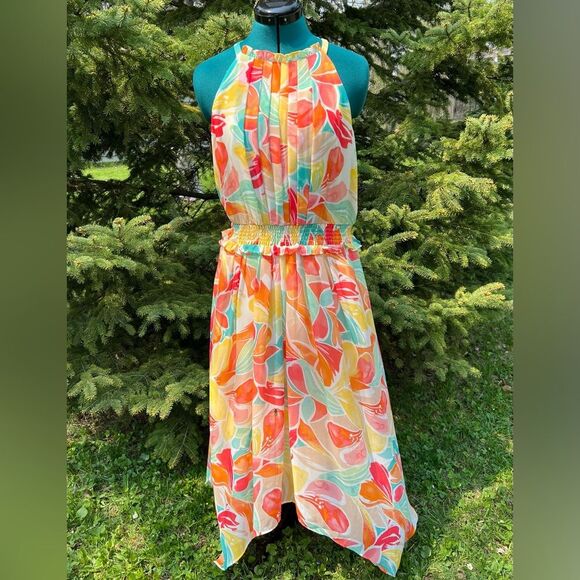 Vince Camuto Colorful Midi Dress - Picture 1 of 3